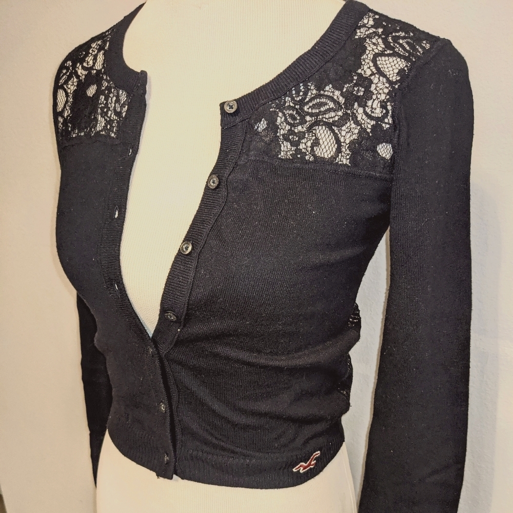 Hollister Lace Back Cardigan